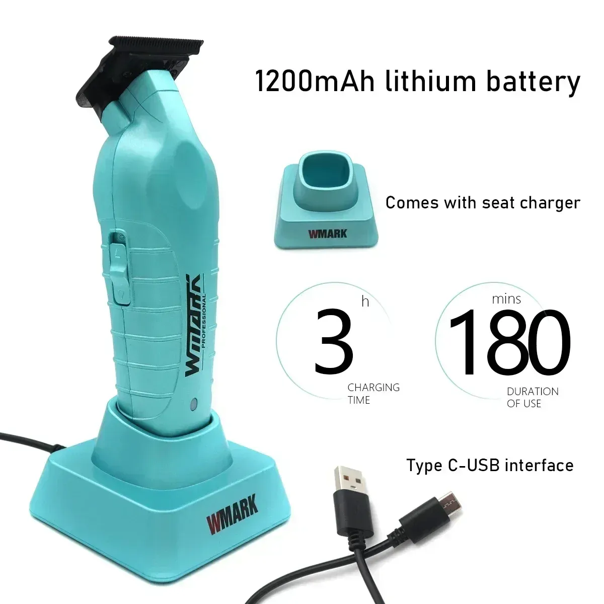 wmark ng-317 rechargeable barber trimmer